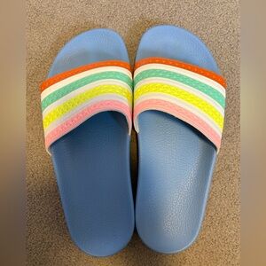 Rare Colourway Adidas  Striped Slides